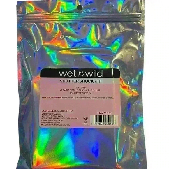 Wet n Wild faux eyelashes and glue. Shutter shock. New in box. 8 sets total - Picture 3 of 3